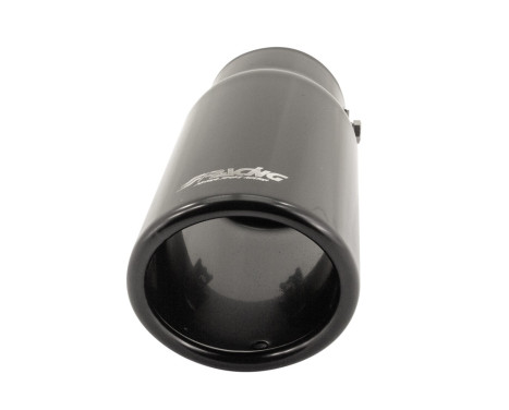 Black Tail Pipe Round Stainless - Ø76xL180mm - Inlet Dia. 64mm Simoni Racing, Image 2