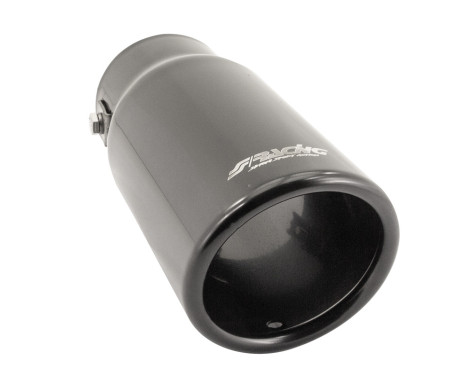 Black Tail Pipe Round Stainless - Ø76xL180mm - Inlet Dia. 64mm Simoni Racing, Image 3