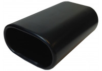Black Tail Pipe Steel 76x135mm - 8 inches / Inlet Dia. 35-55mm
