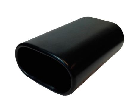 Black Tail Pipe Steel 76x135mm - 8 inches / Inlet Dia. 35-55mm, Image 2