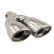 Dual/Twin Exhaust Trim Left Oval Stainless 167x67mm - 9 inches / Inlet Dia. 37-57mm Simoni Racing, Thumbnail 3
