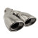 Dual/Twin Exhaust Trim Right Oval Stainless 167x67mm - 9 inches / Inlet Dia. 37-57mm Simoni Racing, Thumbnail 3