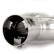 Dual/Twin Exhaust Trim Right Oval Stainless 167x67mm - 9 inches / Inlet Dia. 37-57mm Simoni Racing, Thumbnail 6