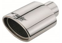Exhaust Stainless Oval - Diameter 119x76mm - 7 inches / Inlet Dia. 55mm Simoni Racing