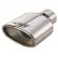Exhaust Stainless Oval - Diameter 163x90mm - L184mm - Inlet Dia. 60mm Simoni Racing
