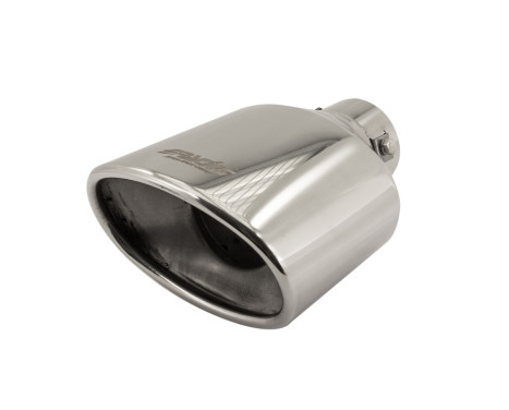 Exhaust Stainless Oval - Diameter 163x90mm - L184mm - Inlet Dia. 60mm Simoni Racing, Image 2