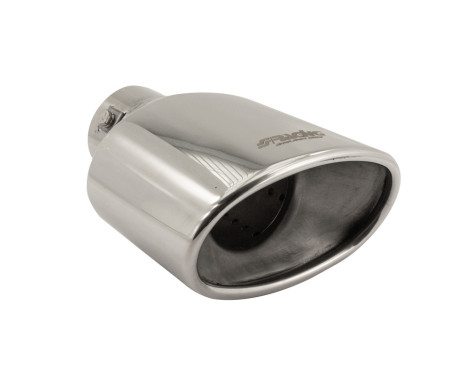 Exhaust Stainless Oval - Diameter 163x90mm - L184mm - Inlet Dia. 60mm Simoni Racing, Image 4