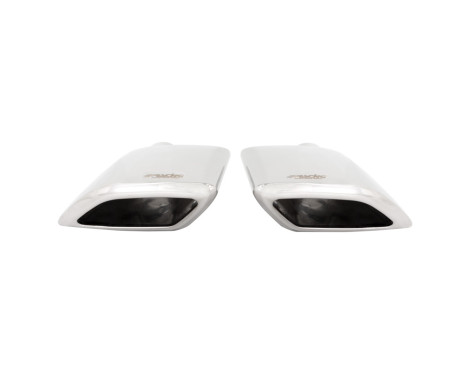 Exhaust Stainless Rhomboidal Stainless - 220x80xL215mm - Inlet Dia. 63mm - Set of 2 Simoni Racing, Image 3