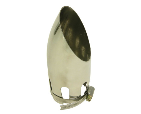 Exhaust stainless steel, curved 30-54mm.