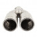 Exhaust Tip Dual/Twin Round Stainless Diameter 76mm - 9 inches / Inlet Dia. 61mm Simoni Racing, Thumbnail 2