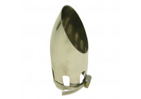 Exhaust Tip Inox Curved 30-54mm