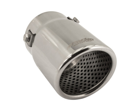 Exhaust Tip Round / Skewed Stainless - Diameter 76mm - L128mm - Inlet Dia. 68mm Simoni Racing, Image 4