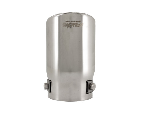 Exhaust Tip Round / Skewed Stainless - Diameter 76mm - L128mm - Inlet Dia. 68mm Simoni Racing, Image 5