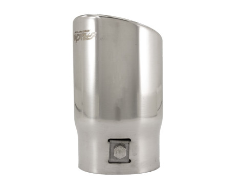 Exhaust Tip Round / Skewed Stainless - Diameter 76mm - L128mm - Inlet Dia. 68mm Simoni Racing, Image 6