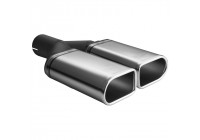 Exhaust Trim Dual/Twin Oval 110x65mm - 8 inches / Inlet Dia. 50mm - Stainless Ulter Sport