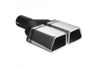 Exhaust Trim Dual/Twin Trapezoid 86x54mm - 8 inches / Inlet Dia. 50mm - Stainless Ulter Sport