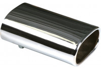 Exhaust Trim Rectangle 76x135mm - 8 inches / Inlet Dia. 50-60mm - Stainless