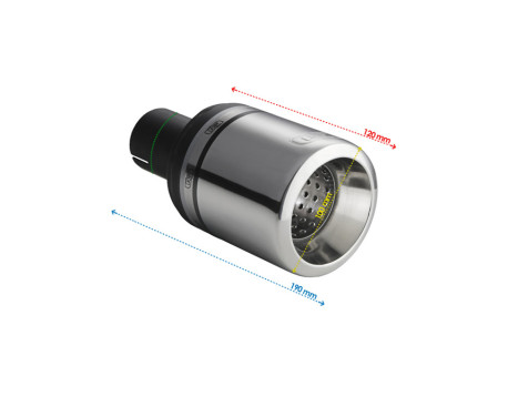 Exhaust Trim Round Ø100mm Big Rim - 5 inches / Inlet Dia. 50mm - Stainless Ulter Sport, Image 3