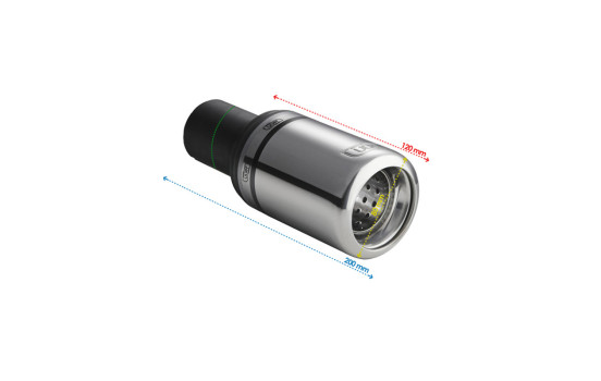 Exhaust Trim Round Ø80mm Type II - 5 inches / Inlet Dia. 50mm - Stainless Ulter Sport, Image 3