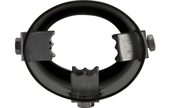 Exhaust trim Steel/Black - oval 80x60mm - length 105mm - ->55mm connection, Image 3