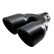 Simoni Racing Exhaust Tip Double Round Stainless Steel - Black - Ã˜90xL240mm - Mounting ->34-57mm, Thumbnail 4