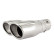 Simoni Racing Exhaust Tip Dual Oval/Slanted Stainless Steel - 167x67xL220mm - Mounting 37->57mm - Left, Thumbnail 8