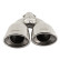 Simoni Racing Exhaust Tip Dual Oval/Slanted Stainless Steel - 167x67xL220mm - Mounting 37->57mm - Right, Thumbnail 2