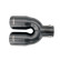 Simoni Racing Exhaust Tip Dual Round/Slanted Stainless Steel Black - Ã˜2x76xL240mm - Mounting 34-60mm, Thumbnail 3