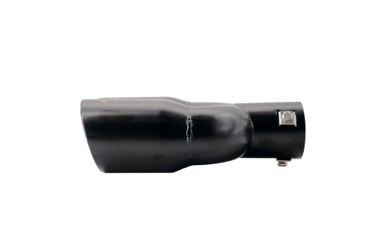 Simoni Racing Exhaust Tip Dual Round/Slanted Stainless Steel Black - Ã˜2x76xL240mm - Mounting 34-60mm, Image 4