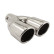 Simoni Racing Exhaust Tip Dual Round/Slanted Stainless Steel - Diameter 76mm - Length 230mm - Mounting 58mm, Thumbnail 4
