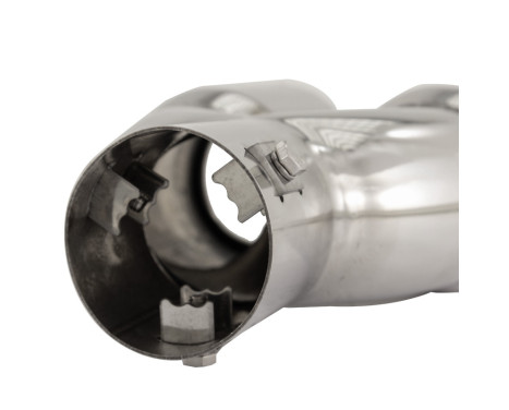 Simoni Racing Exhaust Tip Dual Round/Slanted Stainless Steel - Diameter 76mm - Length 230mm - Mounting 58mm, Image 9