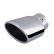 Simoni Racing Exhaust Tip Oval / Angled Stainless Steel - 86x118 - Length 165mm - Assembly - 44 / 76mm