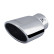 Simoni Racing Exhaust Tip Oval / Angled Stainless Steel - 86x118 - Length 165mm - Assembly - 44 / 76mm, Thumbnail 2