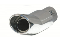 Simoni Racing Exhaust Tip Oval DTM Stainless Steel - Diameter 118x70mm - Length 160mm - Assembly 57mm