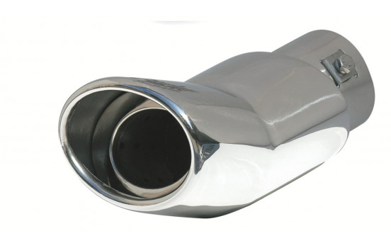 Simoni Racing Exhaust Tip Oval DTM Stainless Steel - Diameter 118x70mm - Length 160mm - Assembly 57mm
