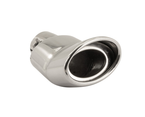 Simoni Racing Exhaust Tip Oval DTM Stainless Steel - Diameter 118x70mm - Length 160mm - Assembly 57mm, Image 4