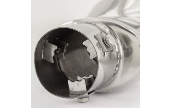 Simoni Racing Exhaust Tip Oval DTM Stainless Steel - Diameter 118x70mm - Length 160mm - Assembly 57mm, Image 9