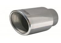 Simoni Racing Exhaust Tip Oval/Slanted Stainless Steel - Diameter 122x117mm - Length 210mm - Mounting 77mm