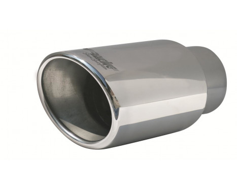 Simoni Racing Exhaust Tip Oval/Slanted Stainless Steel - Diameter 122x117mm - Length 210mm - Mounting 77mm