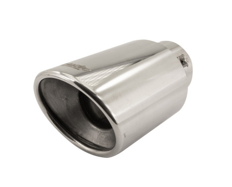Simoni Racing Exhaust Tip Oval/Slanted Stainless Steel - Diameter 122x117mm - Length 210mm - Mounting 77mm, Image 2