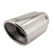 Simoni Racing Exhaust Tip Oval/Slanted Stainless Steel - Diameter 122x117mm - Length 210mm - Mounting 77mm, Thumbnail 2