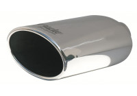 Simoni Racing Exhaust Tip Oval/Slanted Stainless Steel - Diameter 150x100mm - Length 250mm - Mounting 54mm