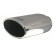 Simoni Racing Exhaust Tip Oval/Slanted Stainless Steel - Diameter 150x100mm - Length 250mm - Mounting 54mm