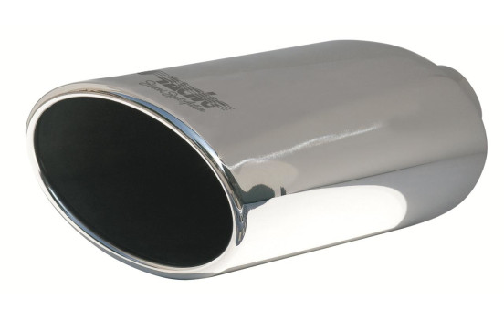 Simoni Racing Exhaust Tip Oval/Slanted Stainless Steel - Diameter 150x100mm - Length 250mm - Mounting 54mm