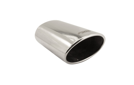 Simoni Racing Exhaust Tip Oval/Slanted Stainless Steel - Diameter 150x100mm - Length 250mm - Mounting 54mm, Image 4