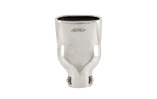 Simoni Racing Exhaust Tip Rectangular Stainless Steel - Diameter 117x68mm - Length 190mm - Mounting 63mm, Image 5