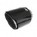 Simoni Racing Exhaust Tip Round / Oblique Glossy-Carbon + Stainless steel - 89xL155mm - Assembly 63mm