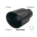 Simoni Racing Exhaust Tip Round/Slanted Stainless Steel Black - Ã˜102xL210mm - Mounting 38->63mm, Thumbnail 2