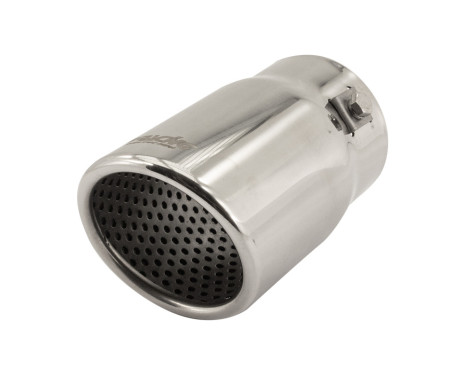 Simoni Racing Exhaust Tip Round/Slanted Stainless Steel - Diameter 76mm - Length 128mm - Mounting 68mm, Image 2