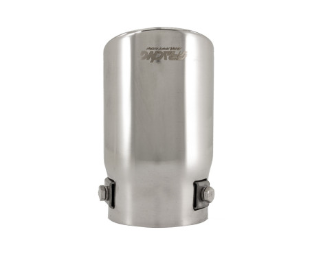 Simoni Racing Exhaust Tip Round/Slanted Stainless Steel - Diameter 76mm - Length 128mm - Mounting 68mm, Image 5